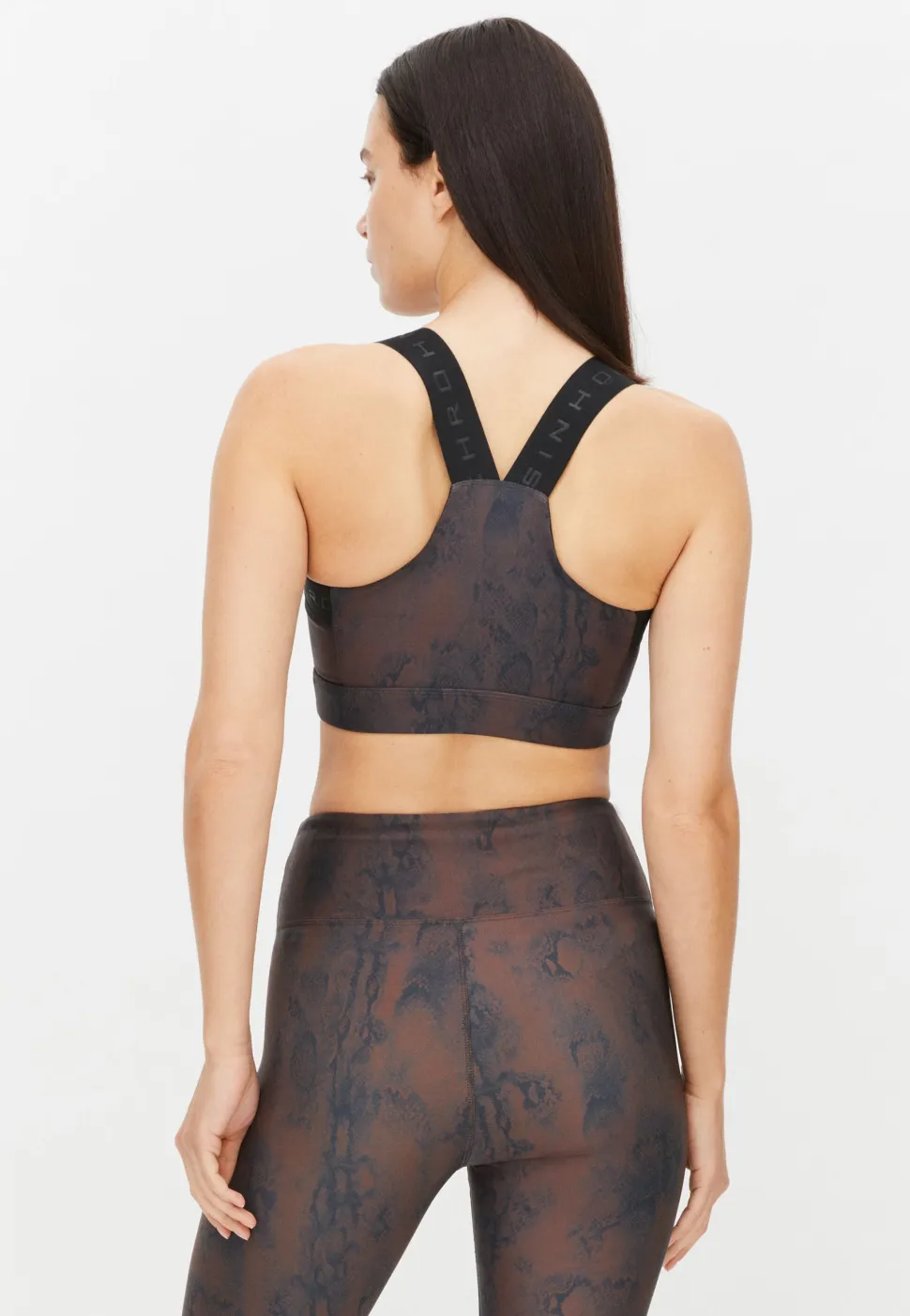 Röhnisch Women's Kay Printed Sports Bra Brown Snake