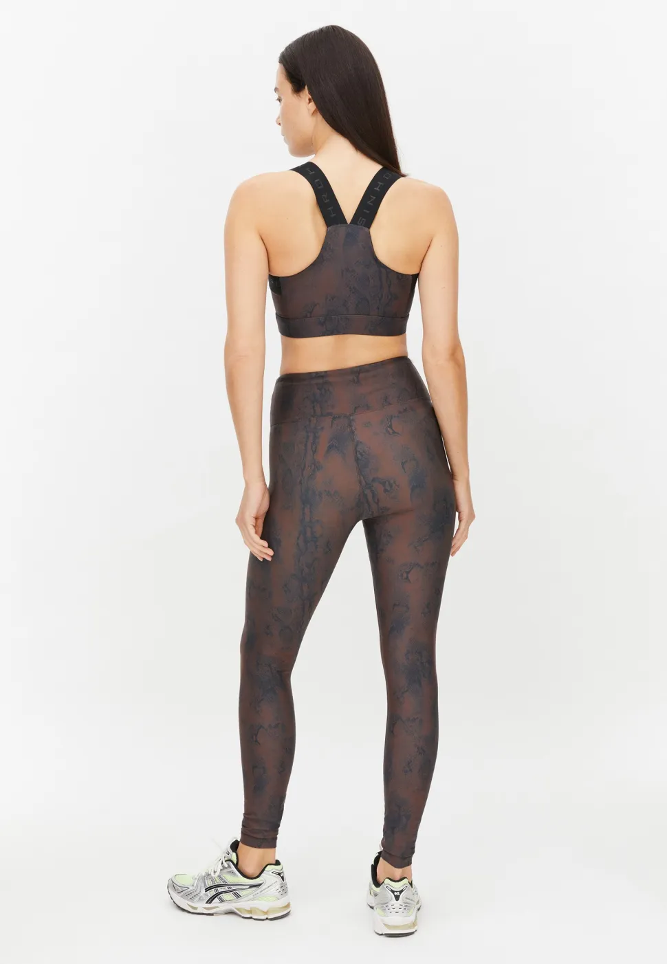 Röhnisch Women's Kay Printed Sports Bra Brown Snake