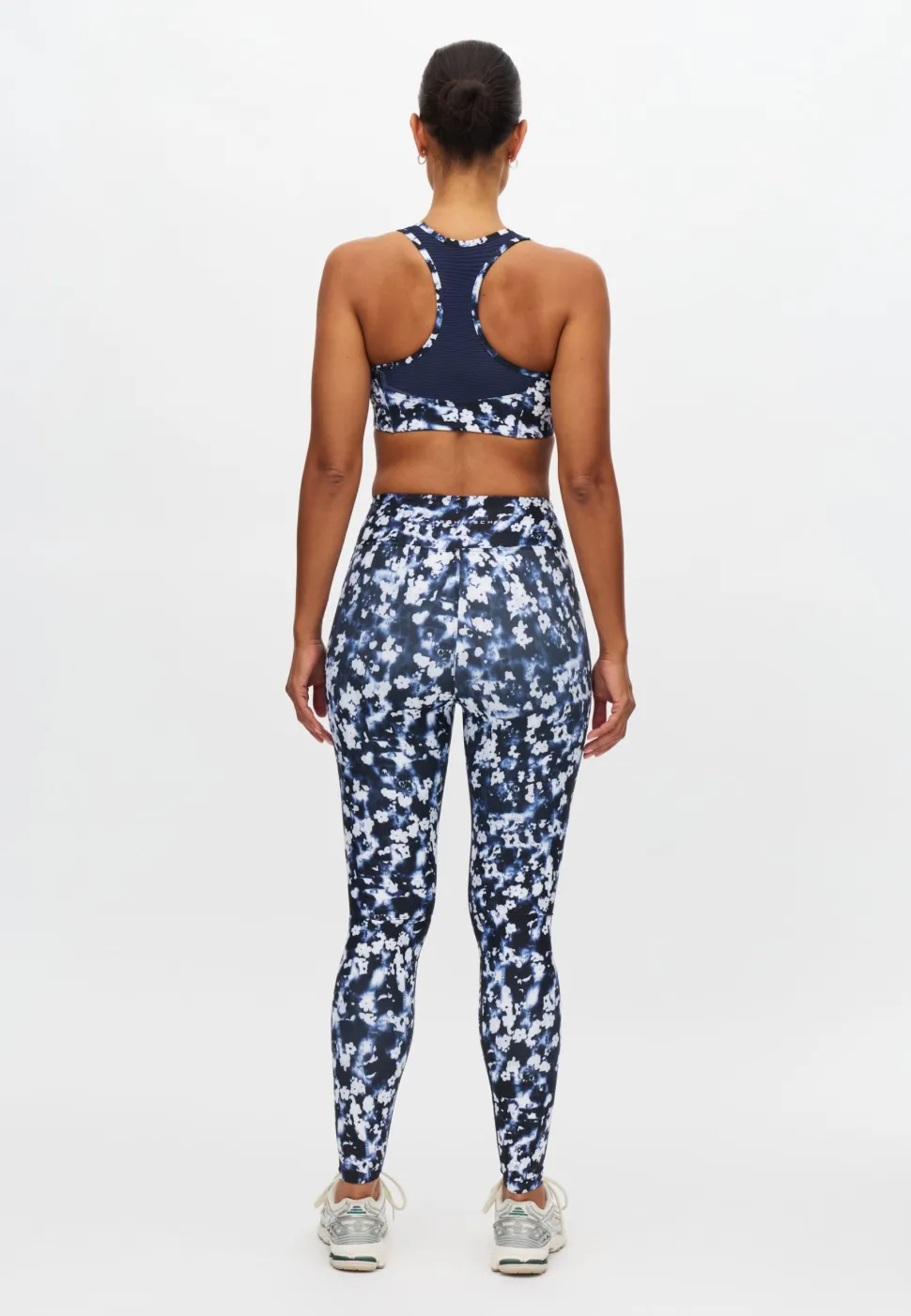 Röhnisch Women's Printed High Waist Tights Indigo Bloom
