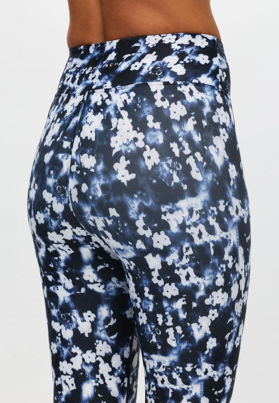 Röhnisch Women's Printed High Waist Tights Indigo Bloom