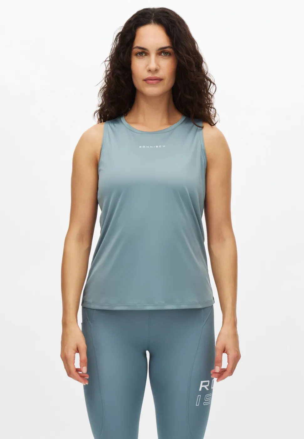 Röhnisch Women's Team Logo Tank Top Stormy Sea