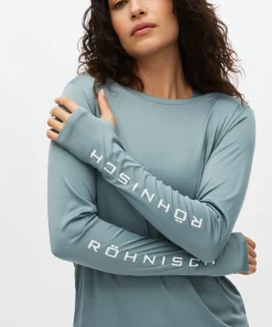 Röhnisch Women's Team Logo Long Sleeve Stormy Sea