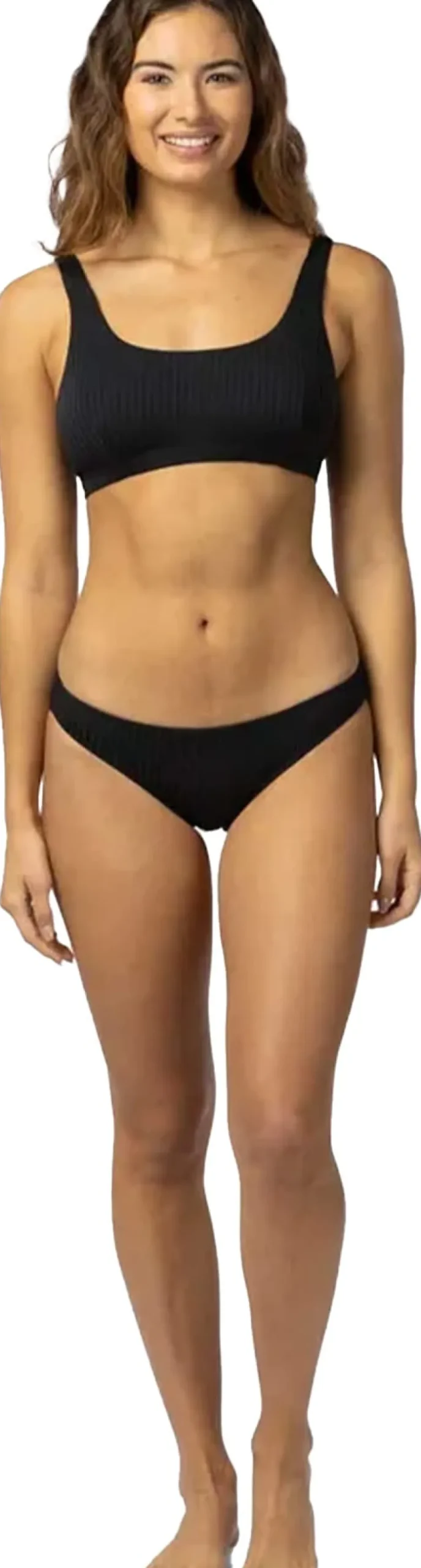 Rip Curl Premium Surf Cheeky Coverage Bikini Bottoms Black