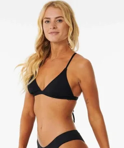 Rip Curl Women's Classic Surf Crossback Triangle Bikini Top Black
