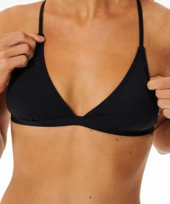 Rip Curl Women's Classic Surf Crossback Triangle Bikini Top Black