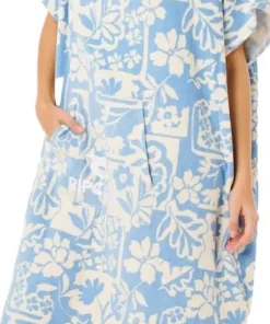 Rip Curl Women's Mixed Hooded Poncho Blissful Blue