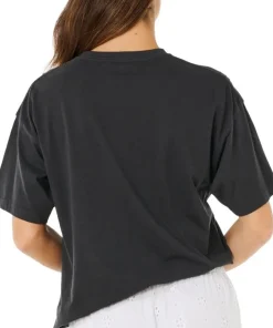 Rip Curl Women's Pacific Coast Heritage Tee Washed Black