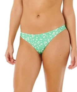 Rip Curl Women's Surf Side Cheeky Bikini Bottom Light Green