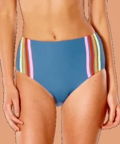 Rip Curl Women's Wave Shapers High Waist Cheeky Dark Teal