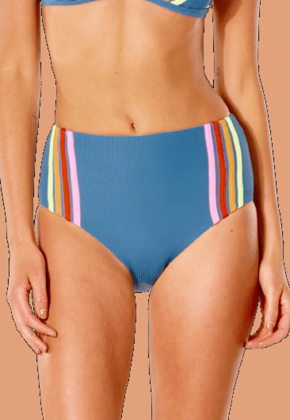 Rip Curl Women's Wave Shapers High Waist Cheeky Dark Teal
