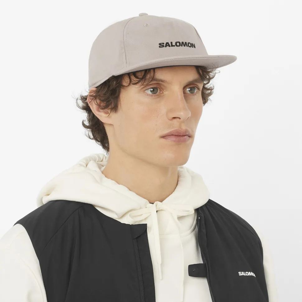 Salomon Logo Flat Cap Etherea