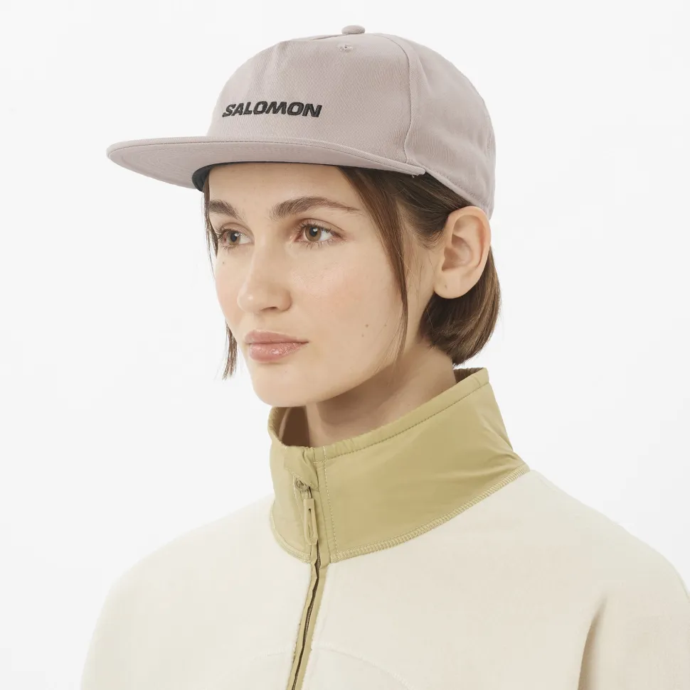 Salomon Logo Flat Cap Etherea