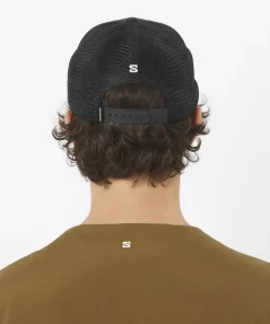 Salomon Logo Trucker Cap Deep Black