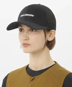 Salomon Logo Trucker Cap Deep Black