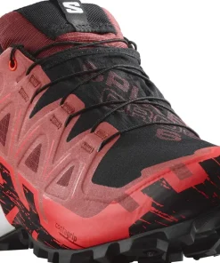 Salomon Unisex Spikecross 6 GORE-TEX Cow Hide/Black/Fiery Coral