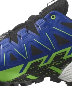 Salomon Unisex Spikecross 6 GORE-TEX Black/Surf The Web/Green Gecko