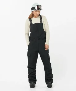 Salomon Women's Bashley Bib Pant Deep Black