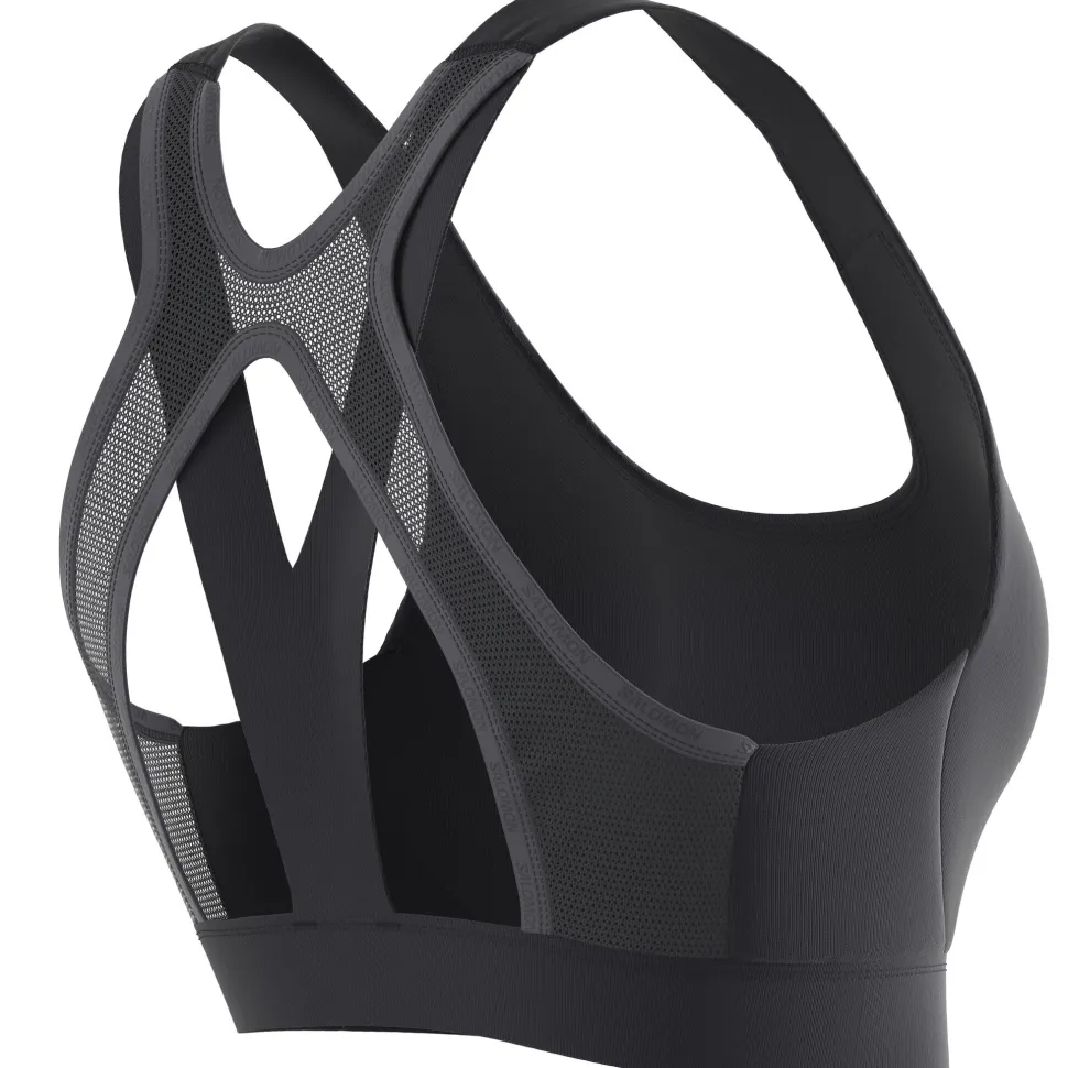 Salomon Women's Cross Run Sports Bra Deep Black