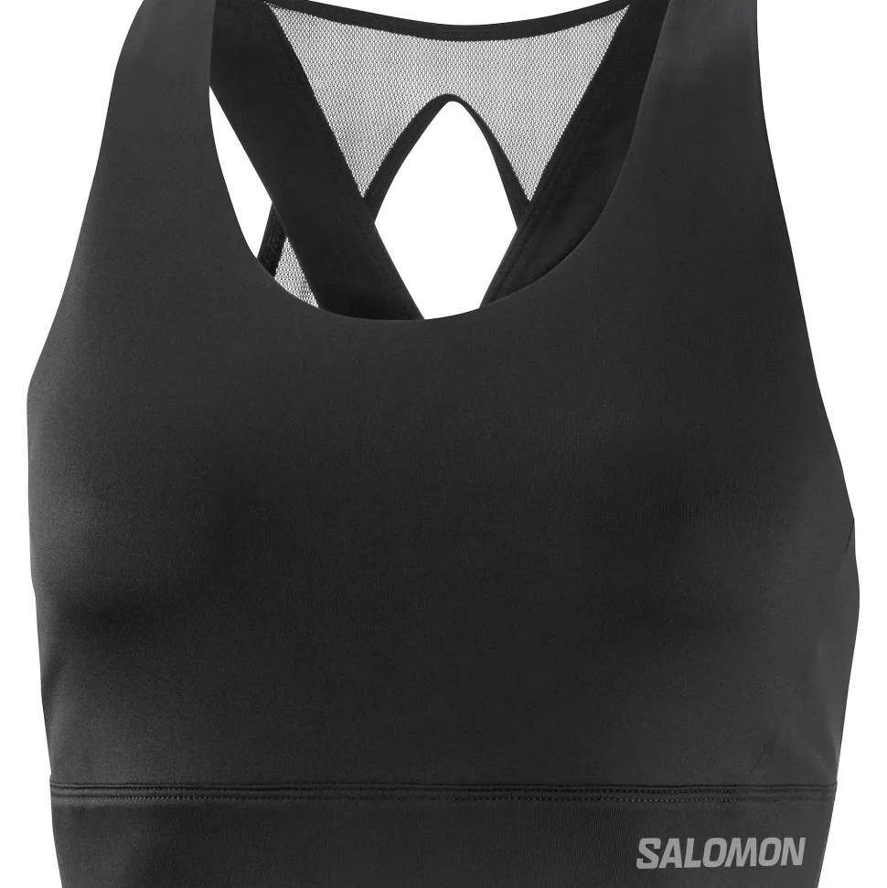 Salomon Women's Cross Run Sports Bra Deep Black