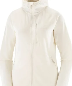 Salomon Women's Essential Lightwarm Hoodie Whisper White