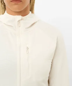 Salomon Women's Essential Lightwarm Hoodie Whisper White