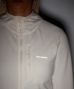 Salomon Women's Essential Lightwarm Hoodie Whisper White