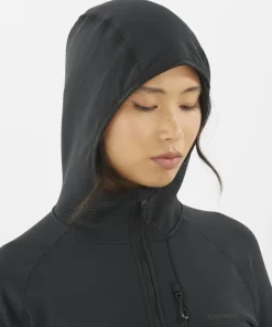 Salomon Women's Essential Lightwarm Hoodie Deep Black