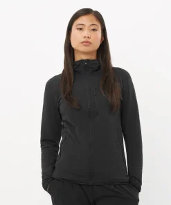 Salomon Women's Essential Lightwarm Hoodie Deep Black