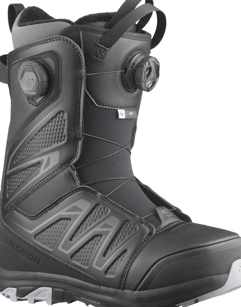Salomon Women's Ivy BOA SJ BOA Black/Black/Lilac Gray