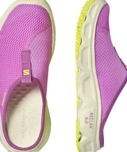 Salomon Women's Reelax Slide 6.0 Iris Orchid/Aspargus Green/Acid Lime