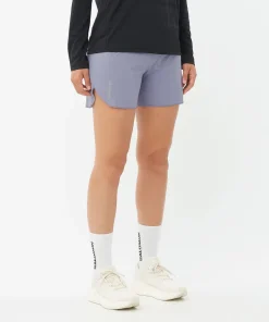 Salomon Women's Sense Aero 5'' Shorts Blue Granite/Clear