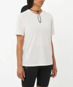 Salomon Women's Shkout Core Short Sleeve Tee Whisper White