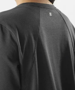 Salomon Women's Shkout Core Long Sleeve Tee Deep Black