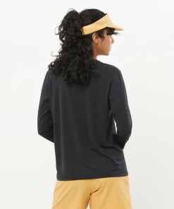 Salomon Women's Shkout Core Long Sleeve Tee Deep Black