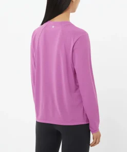 Salomon Women's Shkout Core Long Sleeve Tee Iris Orchid