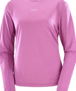 Salomon Women's Shkout Core Long Sleeve Tee Iris Orchid