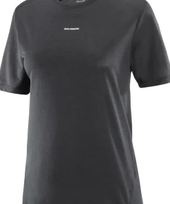 Salomon Women's Shkout Core Short Sleeve Tee Deep Black