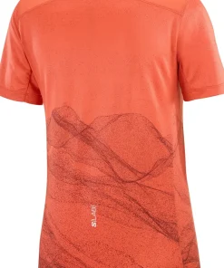 Salomon Women's S/LAB Ultra Tee Aop Burnt Sienna/decadent Chocolate/