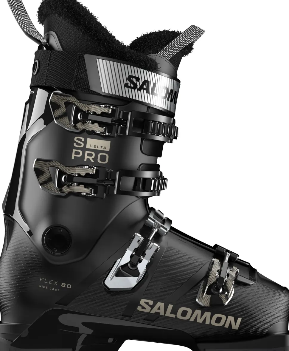 Salomon Women's S/Pro Delta 80 GripWalk Black/Black/Light Bronze Met