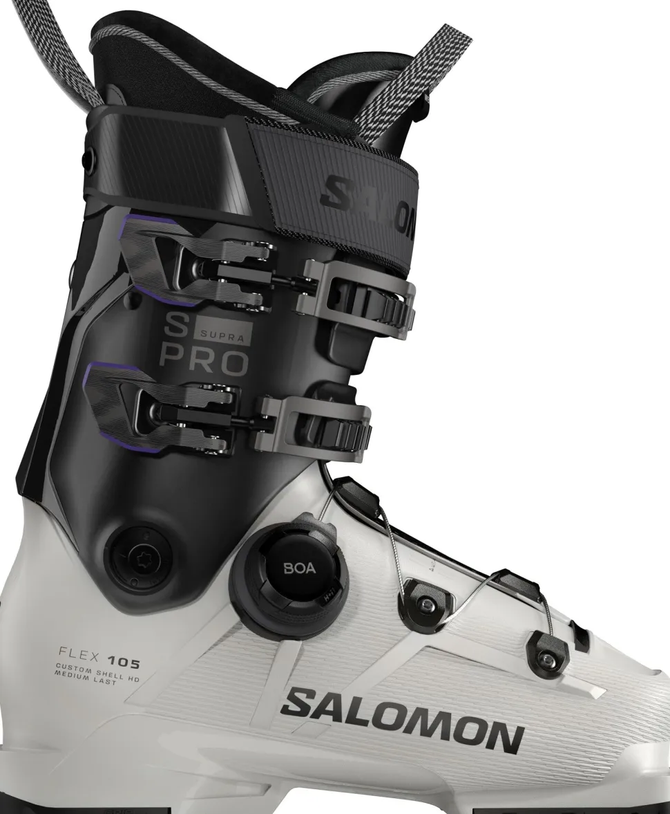 Salomon Women's S/Pro Supra Boa 105 Gripwalk Gray Aurora/Black/Black