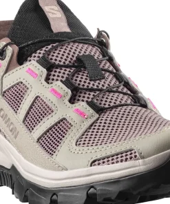 Salomon Women's Techamphibian 5 Silver Sage/Iron/Knockout Pink