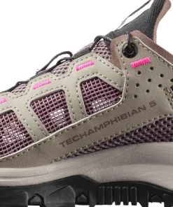 Salomon Women's Techamphibian 5 Silver Sage/Iron/Knockout Pink