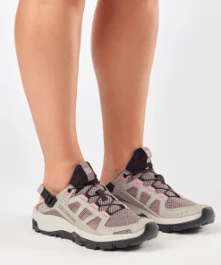 Salomon Women's Techamphibian 5 Silver Sage/Iron/Knockout Pink