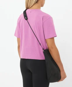 Salomon Women's Trackline Short Sleeve Tee Iris Orchid