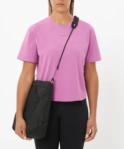 Salomon Women's Trackline Short Sleeve Tee Iris Orchid