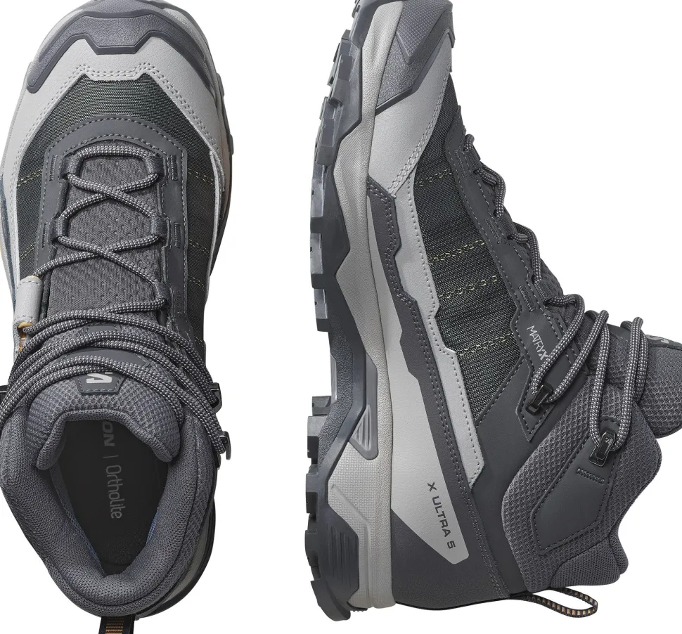 Salomon Women's X Ultra 5 Mid GORE-TEX Nine Iron/gull/soft Clay