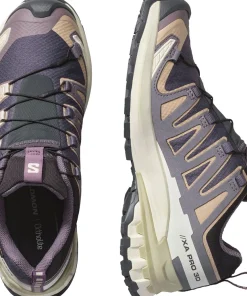 Salomon Women's XA Pro 3d V9 GORE-TEX Nine Iron/oxford Tan/alfalfa