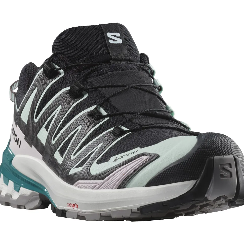 Salomon Women's XA Pro 3D V9 GORE-TEX Black/Bleached Aqua/Harbor Blue