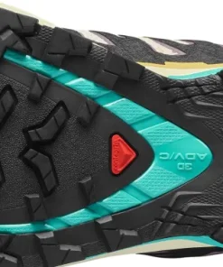 Salomon Women's XA Pro 3d V9 GORE-TEX Transparent Yellow/Black / Waterfall