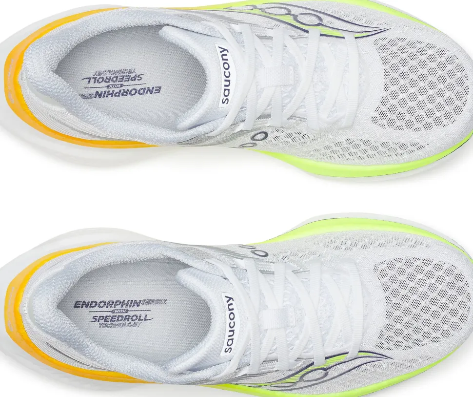Saucony Women's Endorphin Speed 5 White/Citron
